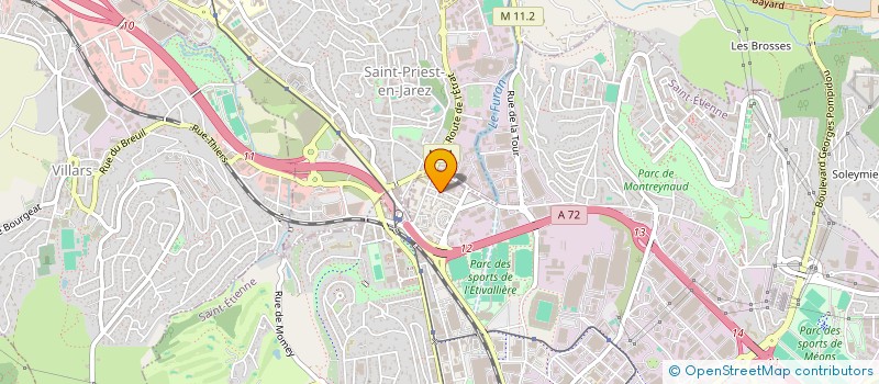 localisation de l'entreprise GB CHAUSSIN  SAINT-ETIENNE