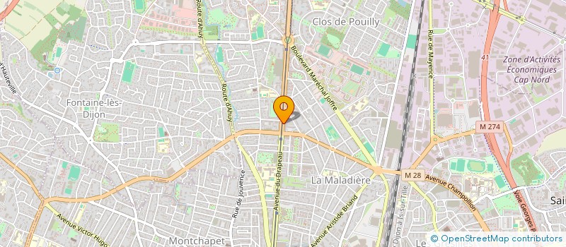 localisation de l'entreprise GB CHEVIGNY  DIJON