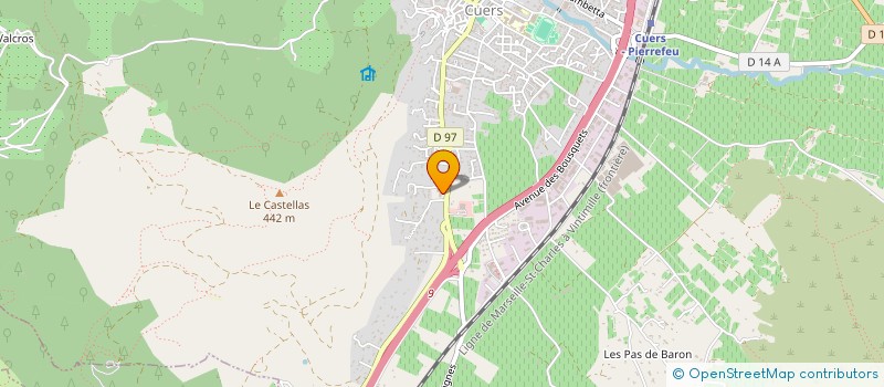 localisation de l'entreprise GB CHR  CUERS