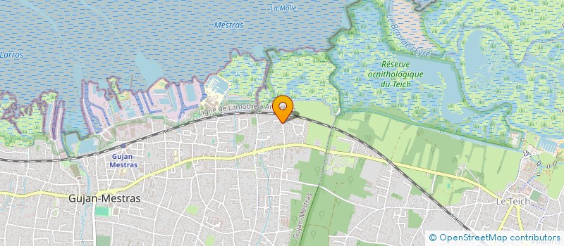 localisation de l'entreprise GB COIFFURE  GUJAN-MESTRAS