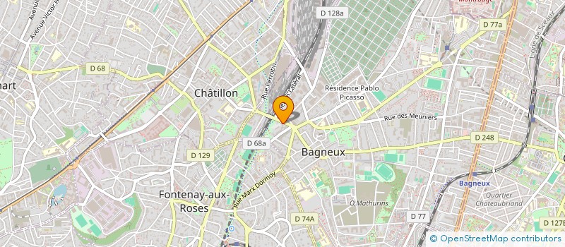 localisation de l'entreprise GB COM à BAGNEUX