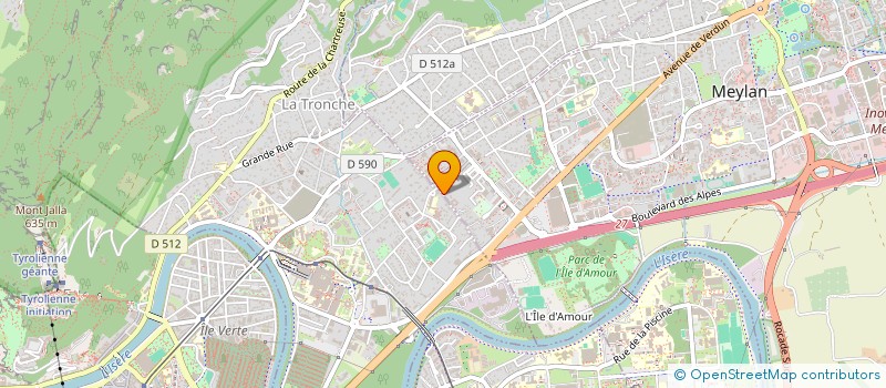 localisation de l'entreprise GB CONSEIL à LA TRONCHE