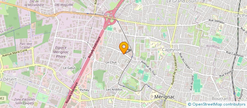 localisation de l'entreprise GB CONSEILS  MERIGNAC