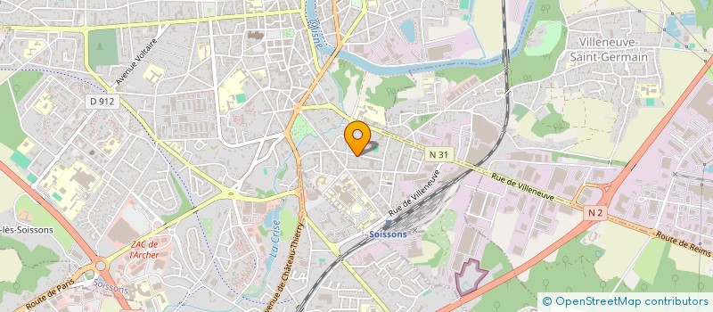 localisation de l'entreprise GB CONSEILS ET FORMATIONS à SOISSONS