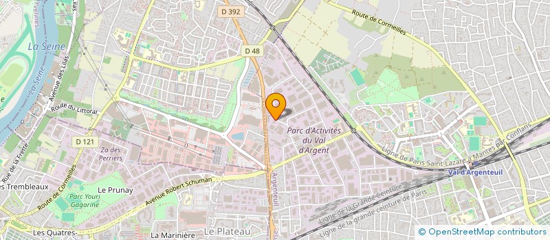 localisation de l'entreprise GB CONSTRUCTION  ARGENTEUIL