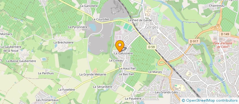 localisation de l'entreprise GB CONSTRUCTION  GORGES