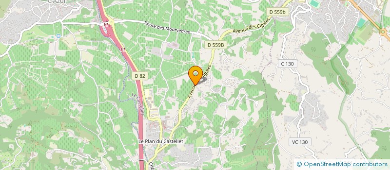 localisation de l'entreprise GB CONSTRUCTIONS  LE CASTELLET