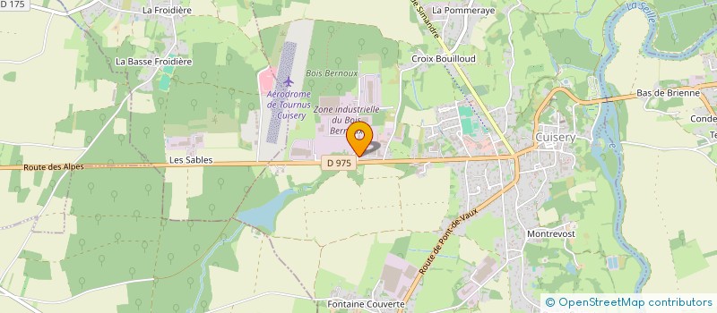 localisation de l'entreprise GB CUISERY  CUISERY