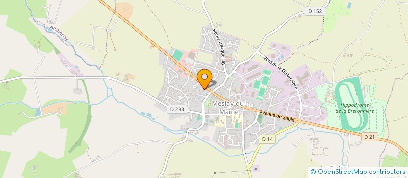 localisation de l'entreprise GB CYCLES ET MOTOCULTURE  MESLAY-DU-MAINE