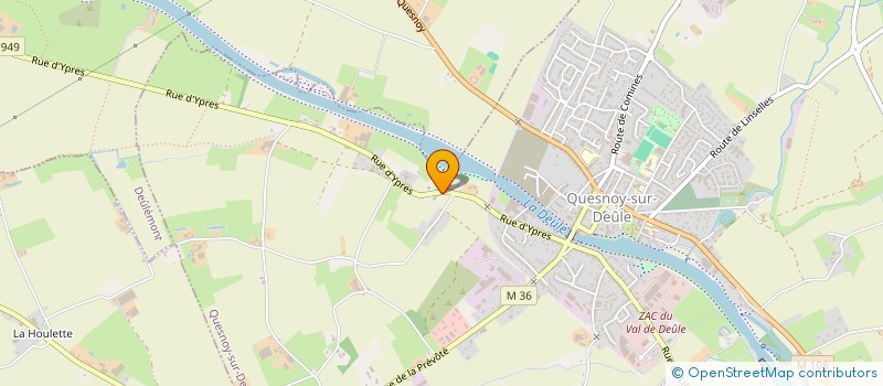 localisation de l'entreprise GB DECO à QUESNOY-SUR-DEULE