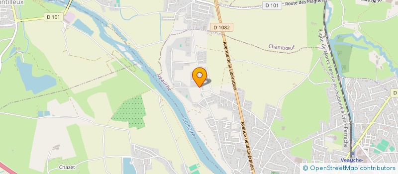 localisation de l'entreprise GB DETECTION à VEAUCHE