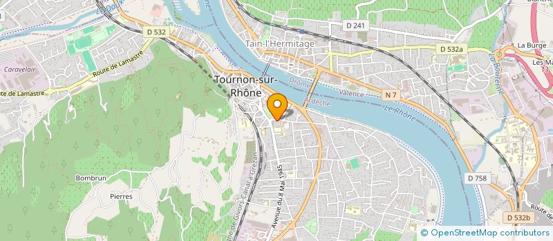 localisation de l'entreprise GB DISTRIBUTION à TOURNON-SUR-RHONE