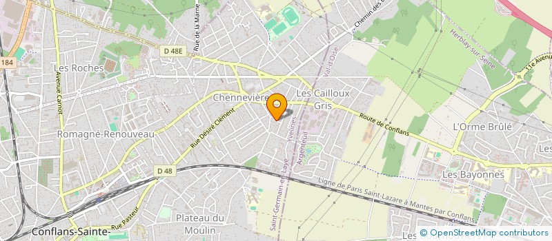 localisation de l'entreprise GB ELECTRICITE  CONFLANS-SAINTE-HONORINE