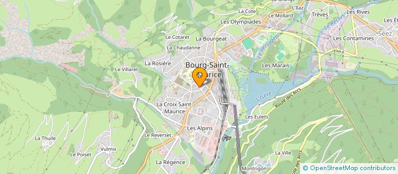 localisation de l'entreprise GB ELECTRICITE MENUISERIE  BOURG-SAINT-MAURICE