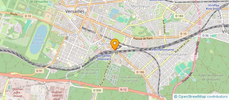 localisation de l'entreprise GB ELECTRONIC à VERSAILLES