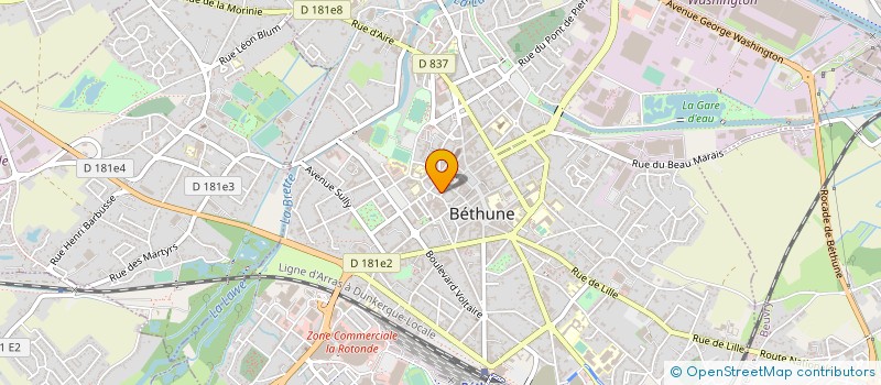 localisation de l'entreprise GB ENERGIES  BETHUNE