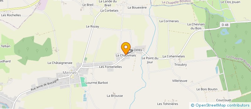 localisation de l'entreprise GB FINANCES  MERNEL