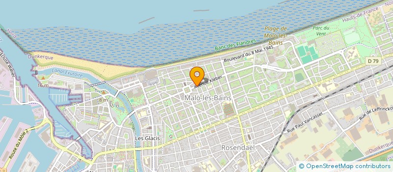 localisation de l'entreprise GB FORMATION à DUNKERQUE