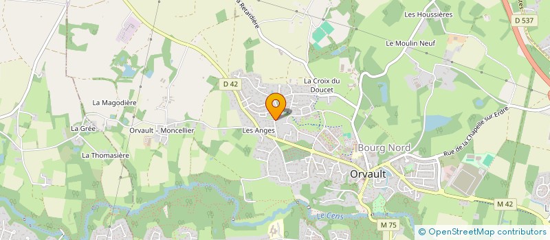 localisation de l'entreprise GB FORMATION à ORVAULT