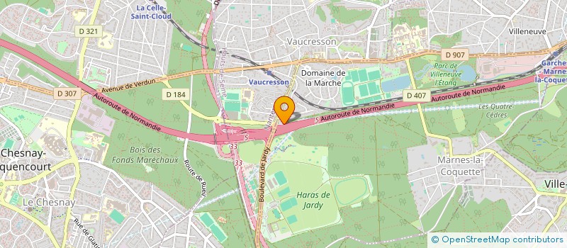 localisation de l'entreprise GB GESTION à MARNES-LA-COQUETTE