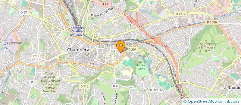 localisation de l'entreprise GB GYM à CHAMBERY