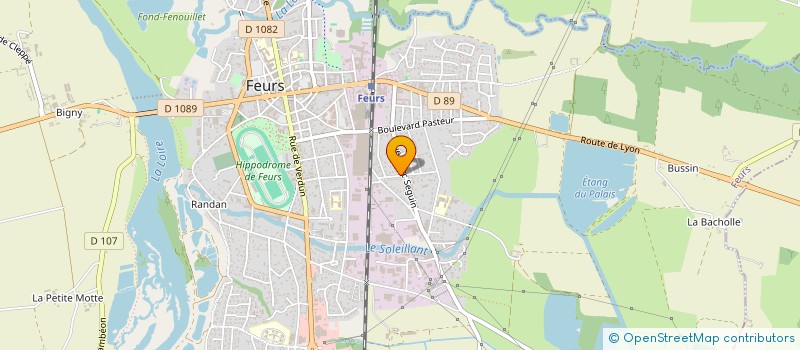 localisation de l'entreprise GB HOLDING  FEURS