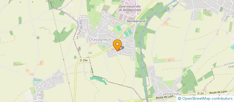 localisation de l'entreprise GB IMMO  CHARVIEU-CHAVAGNEUX