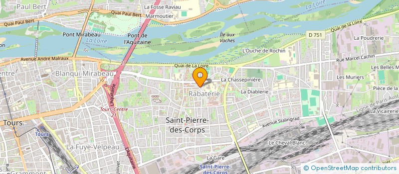 localisation de l'entreprise GB IMMO  SAINT-PIERRE-DES-CORPS