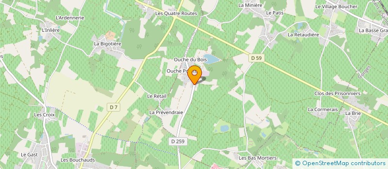 localisation de l'entreprise GB IMMO  MONNIERES