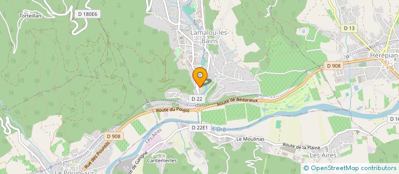 localisation de l'entreprise GB IMMO  LAMALOU-LES-BAINS