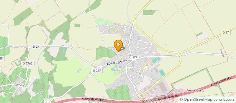 localisation de l'entreprise GB IMMOBILIER 2  GUEUX