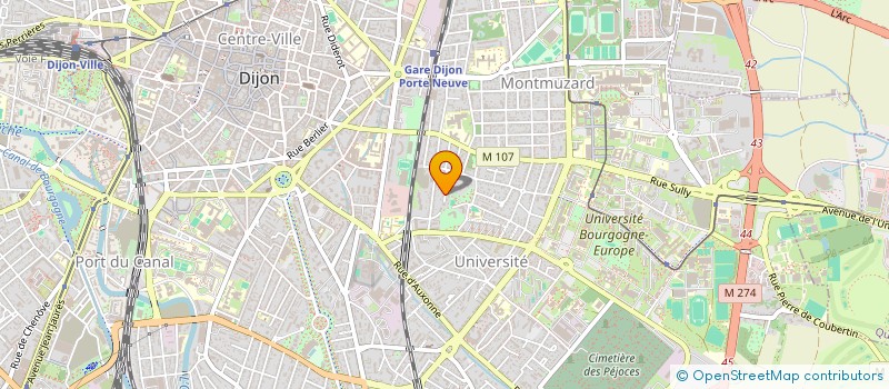 localisation de l'entreprise GB IMMOBILIER à DIJON