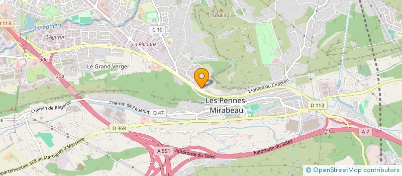 localisation de l'entreprise GB IMMOBILIER à LES PENNES-MIRABEAU