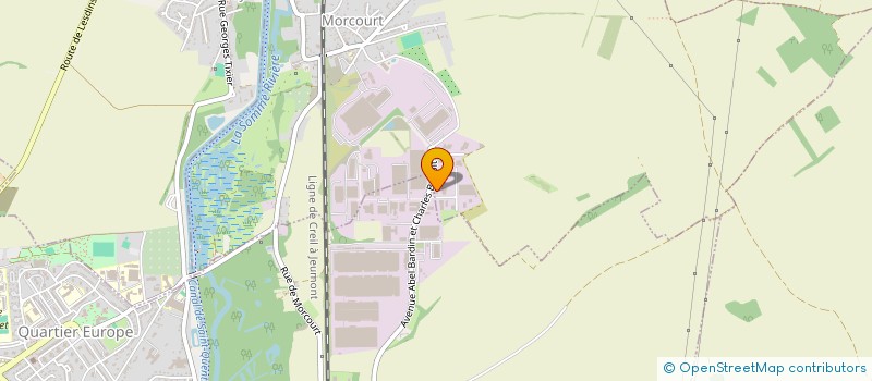 localisation de l'entreprise GB INDUSTRIE  MORCOURT