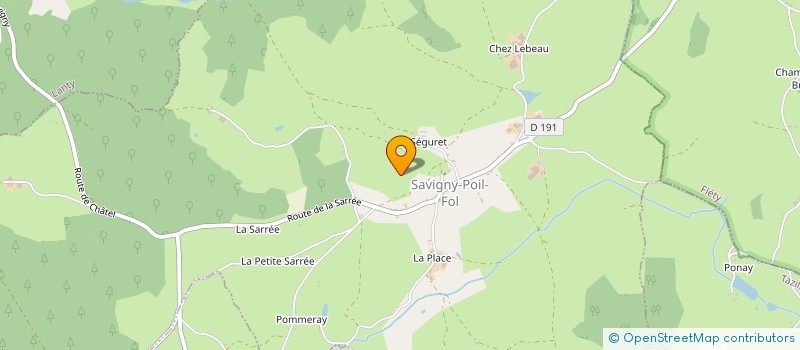 localisation de l'entreprise GB INTERNATIONAL DISTRIBUTION à SAVIGNY-POIL-FOL