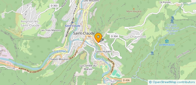 localisation de l'entreprise GB INVEST  SAINT-CLAUDE