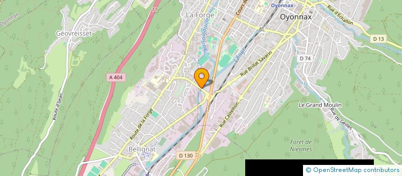 localisation de l'entreprise GB INVEST à OYONNAX