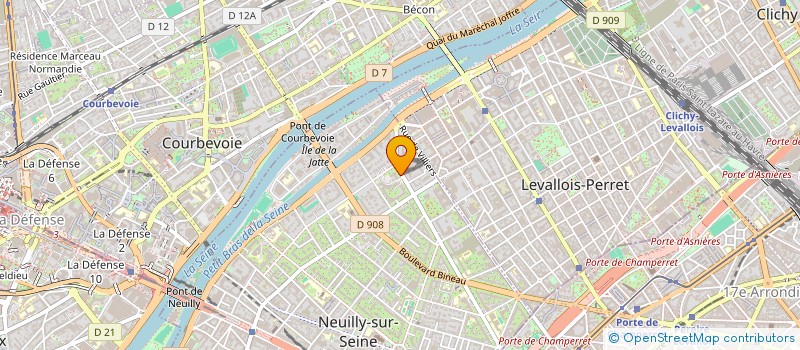 localisation de l'entreprise GB INVESTISSEMENTS à NEUILLY-SUR-SEINE