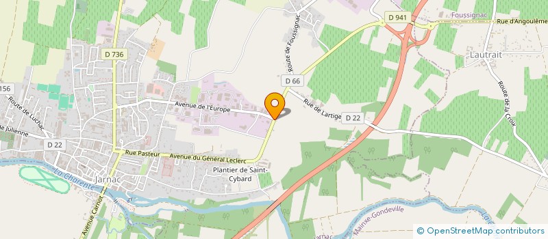 localisation de l'entreprise GB JARNAC à JARNAC