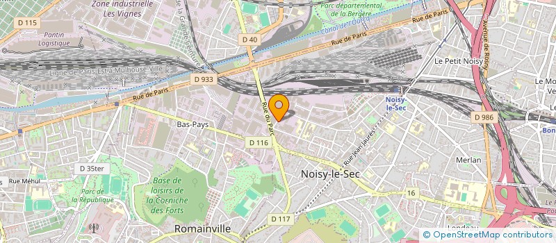 localisation de l'entreprise GB LABO  NOISY-LE-SEC