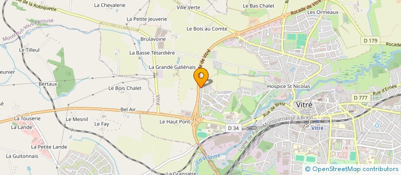 localisation de l'entreprise GB MEDIA CONSULTING  VITRE