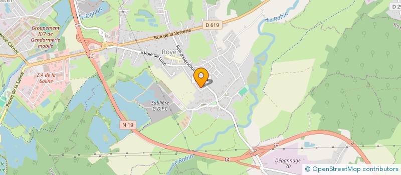 localisation de l'entreprise GB MELISEY  ROYE