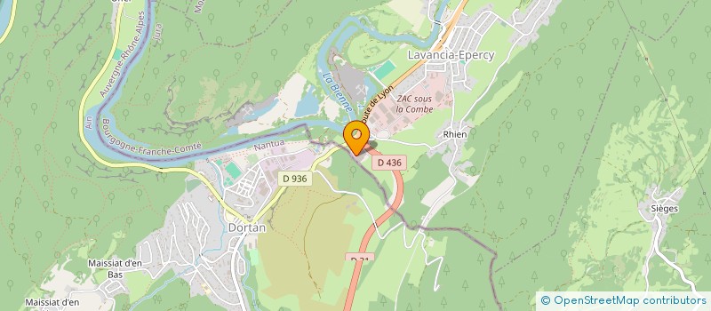 localisation de l'entreprise GB MOIRANS  LAVANCIA-EPERCY