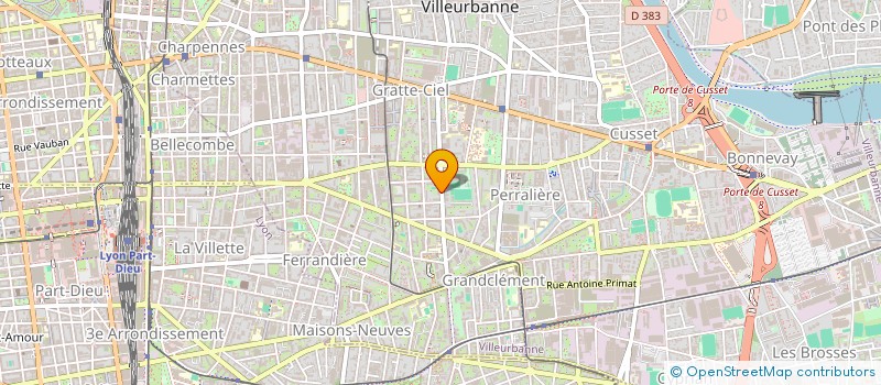 localisation de l'entreprise GB MONITORS à VILLEURBANNE