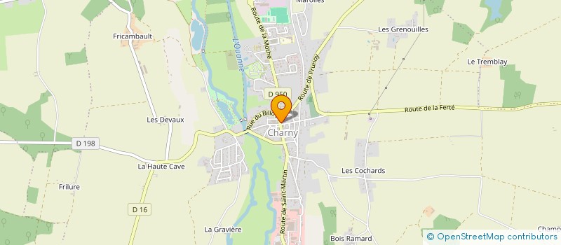 localisation de l'entreprise GB OPTIQUE à CHARNY OREE DE PUISAYE