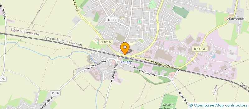 localisation de l'entreprise GB OPTIQUE  CAUDRY