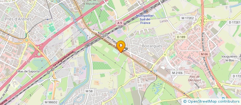 localisation de l'entreprise GB ORGANISATION  LATTES