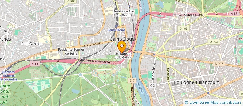 localisation de l'entreprise GB ORLEANS à SAINT-CLOUD
