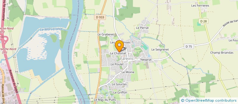localisation de l'entreprise GB PISCINE à FAREINS