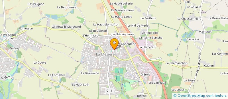 localisation de l'entreprise GB PLOMBERIE  LANGOUET